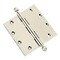 Embassy 5 x 5 Solid Brass Ball Bearing Hinge, Polished Nickel Finish Acorn Tips 5050BBUS14A-1 - alternate 1